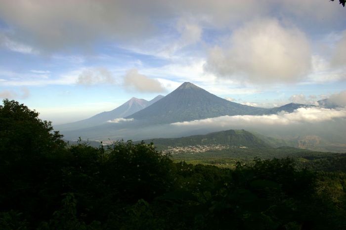 Cuántos volcanes hay en honduras