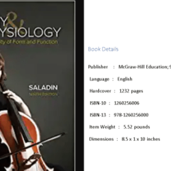 Saladin anatomy and physiology 10th edition